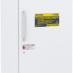 LRP-HC-FRP-30 Ext Image Solid door, closed, touchpad display flammable storage refrigerator