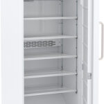 LRP-HC-FRP-30 Int Image Solid door, open, touchpad display flammable storage refrigerator, shelves showing