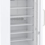 LRP-HC-FRP-30-TS Int Image Door Open, Flammable Storage Refrigerator, Five shelves in view
